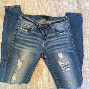 Buckle Black Skinny Jeans